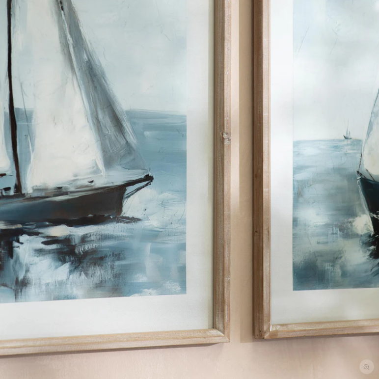 Rivington Set of Two Sailing Boat Framed Prints 70cm High B | Annie Mo's