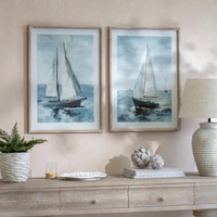 Rivington Set of Two Sailing Boat Framed Prints 70cm High | Annie Mo's