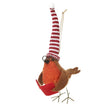 Robin Reading Book With Tall Stripy Hat 12cm | Annie Mo's