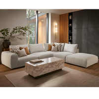 Rochbert One Arm 1 Seat RHF, Armless Unit, Corner Box, Armless Unit, Large Footstool