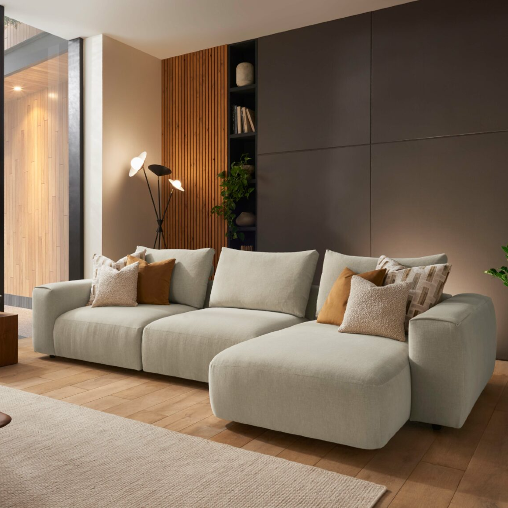 One arm chaise deals sofa