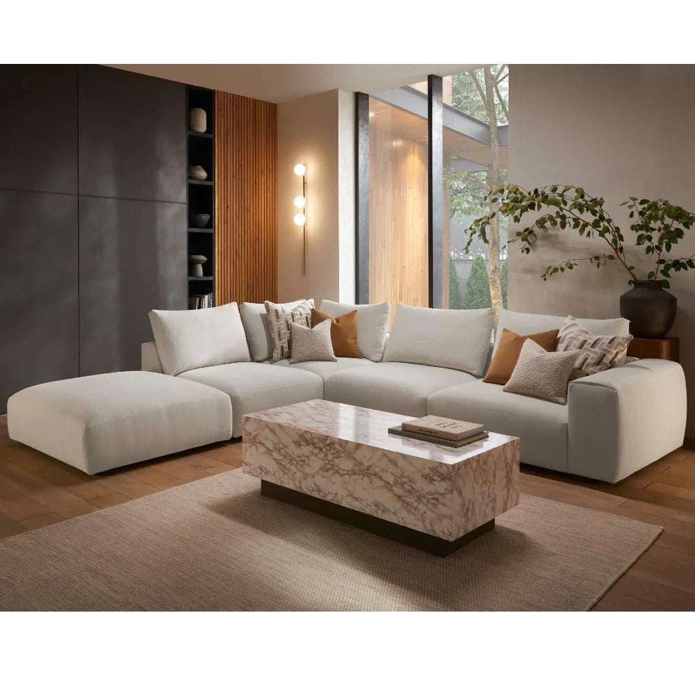 Rochbert One Arm 1 Seat RHF -Armless Unit - Corner Box - Armless Unit - Large Footstool