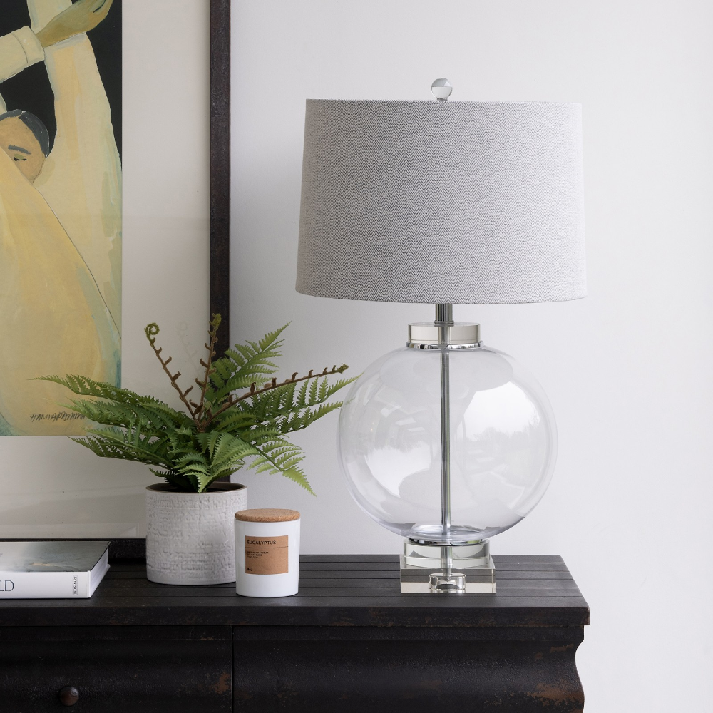 Round crystal lamp deals