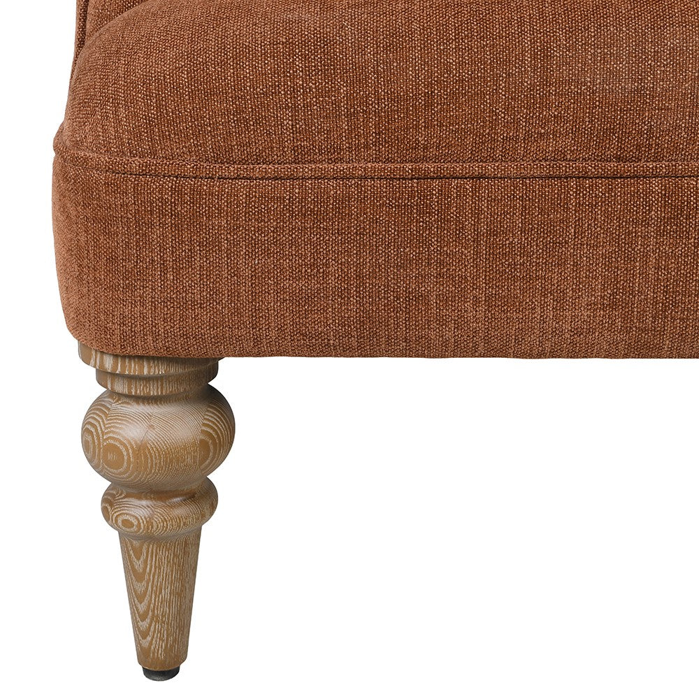 Rust Buttoned Armchair | Annie Mo's-B