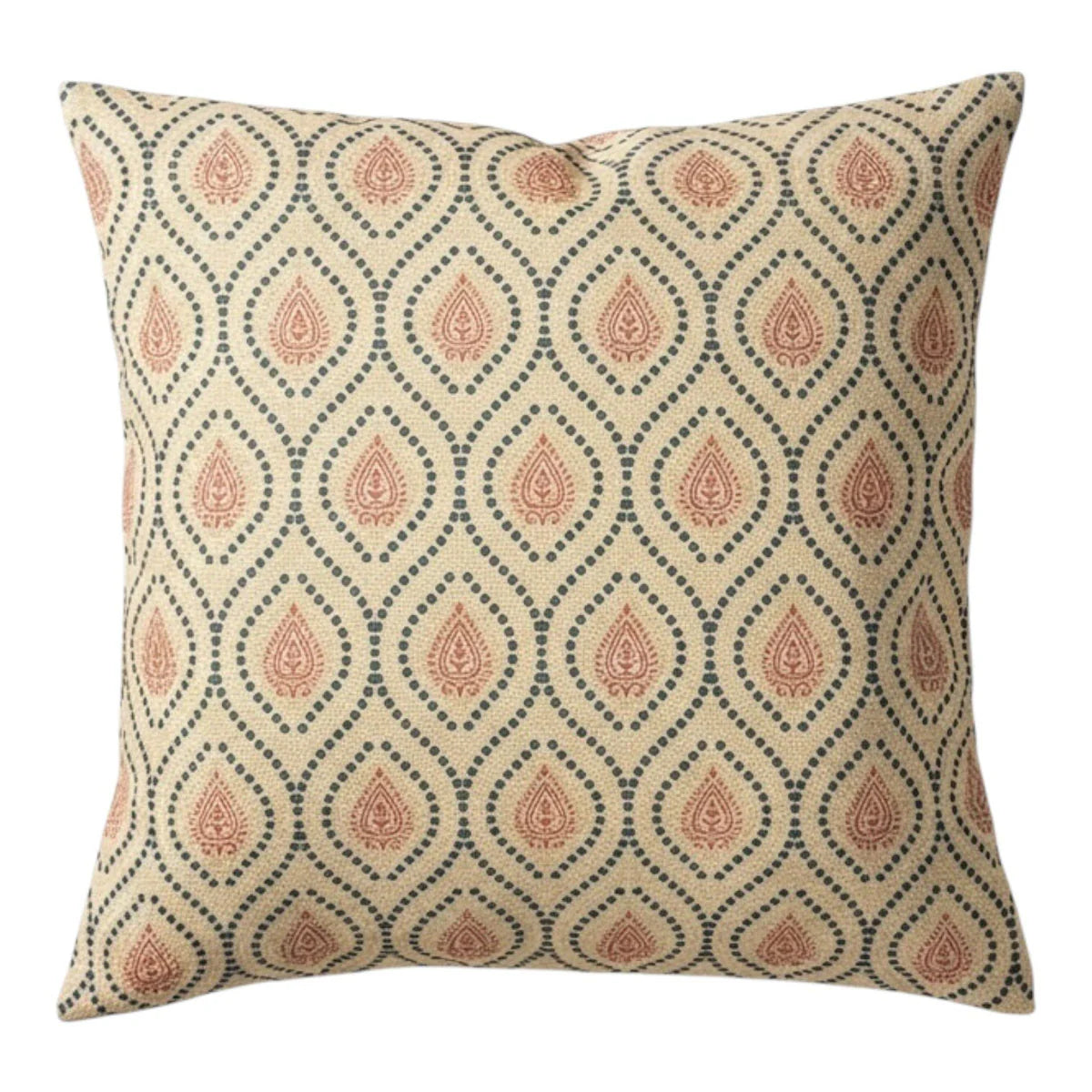 Rustic Circles Biscuit and Berry Cushion 50x50cm | Annie Mo's