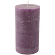 Rustic Pillar Candles in Amethyst