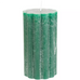 Rustic Scalloped Pillar Candle Emerald Green - Size Choice