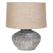 Rustic Table Lamp with Linen Shade 50cm | Annie Mo's