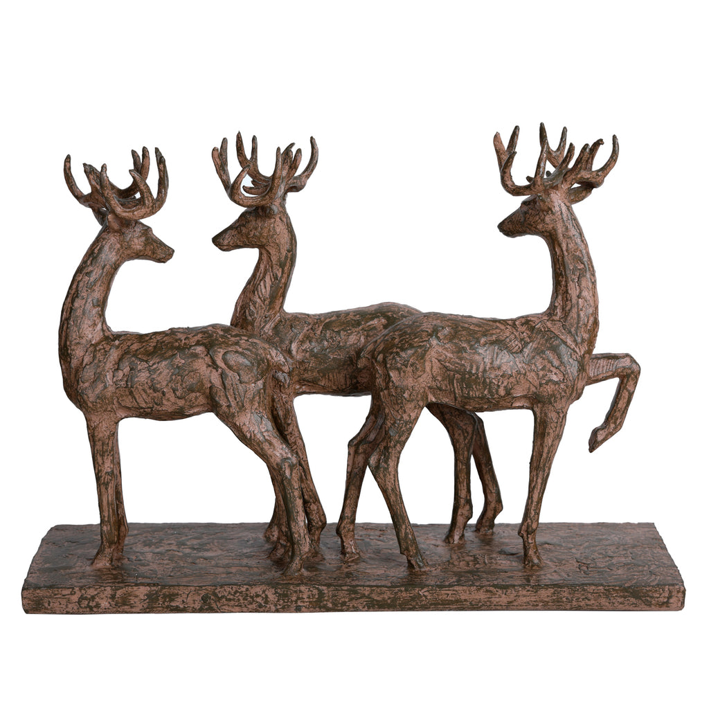 Rustic Woodland Trio of Stags 35cm | Annie Mo's