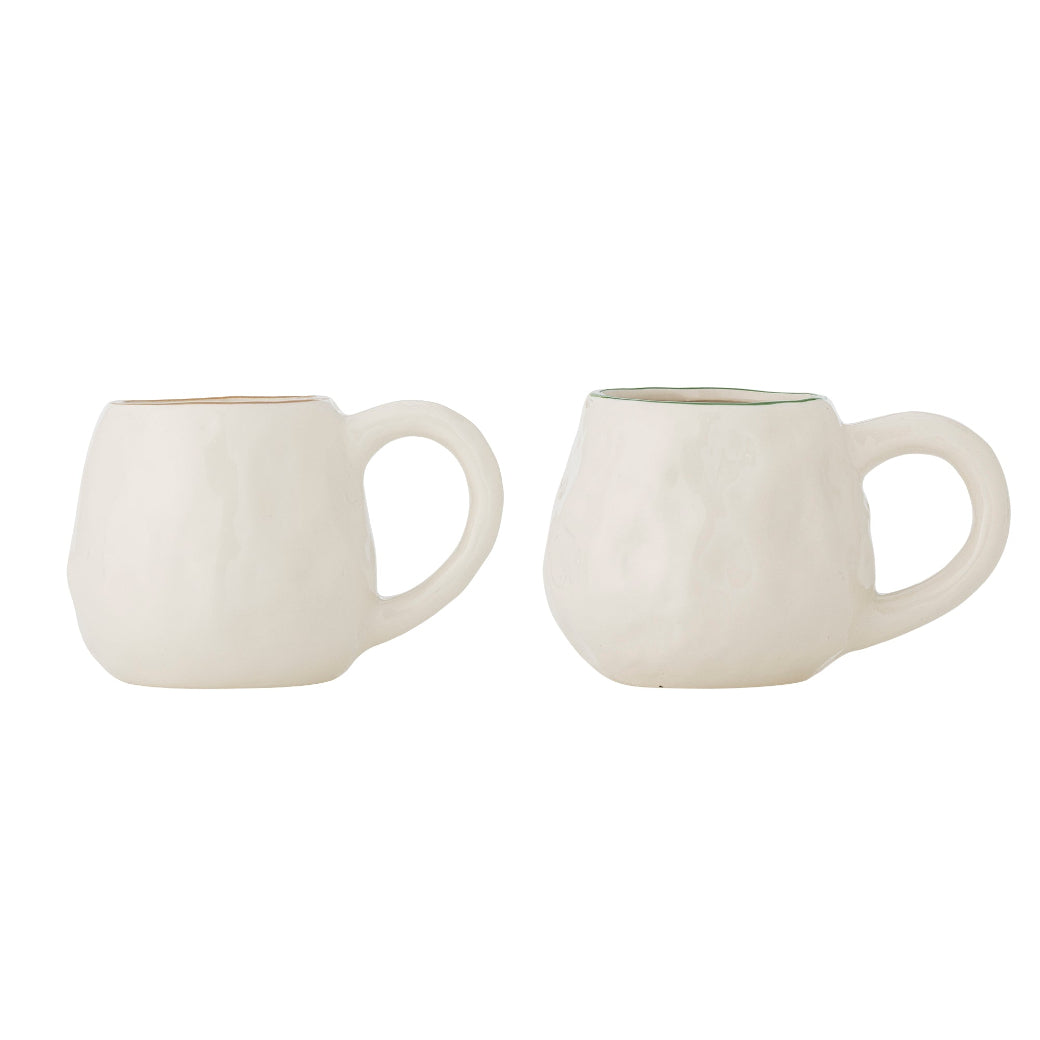 Ryne Mug, White, Stoneware - Style Choice-D