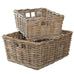 Set of Two Oblong Kubu Baskets 49.5cm C | Annie Mo's