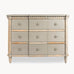 Loumarin Large Grey Chest of Three Drawers 113cm Wide