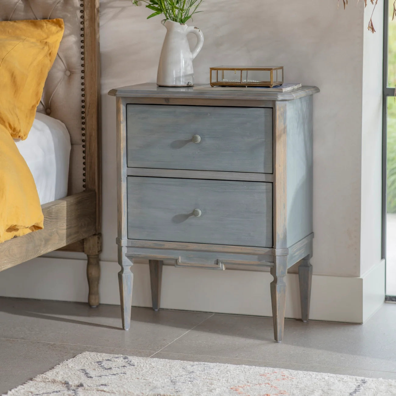 Loumarin Small Chest of Two Drawers 61cm| Annie Mo's