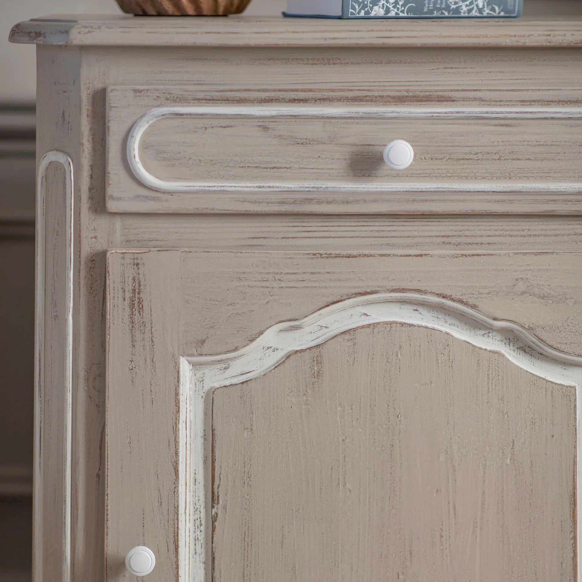 Loumarin Left Open Bedside Table-B