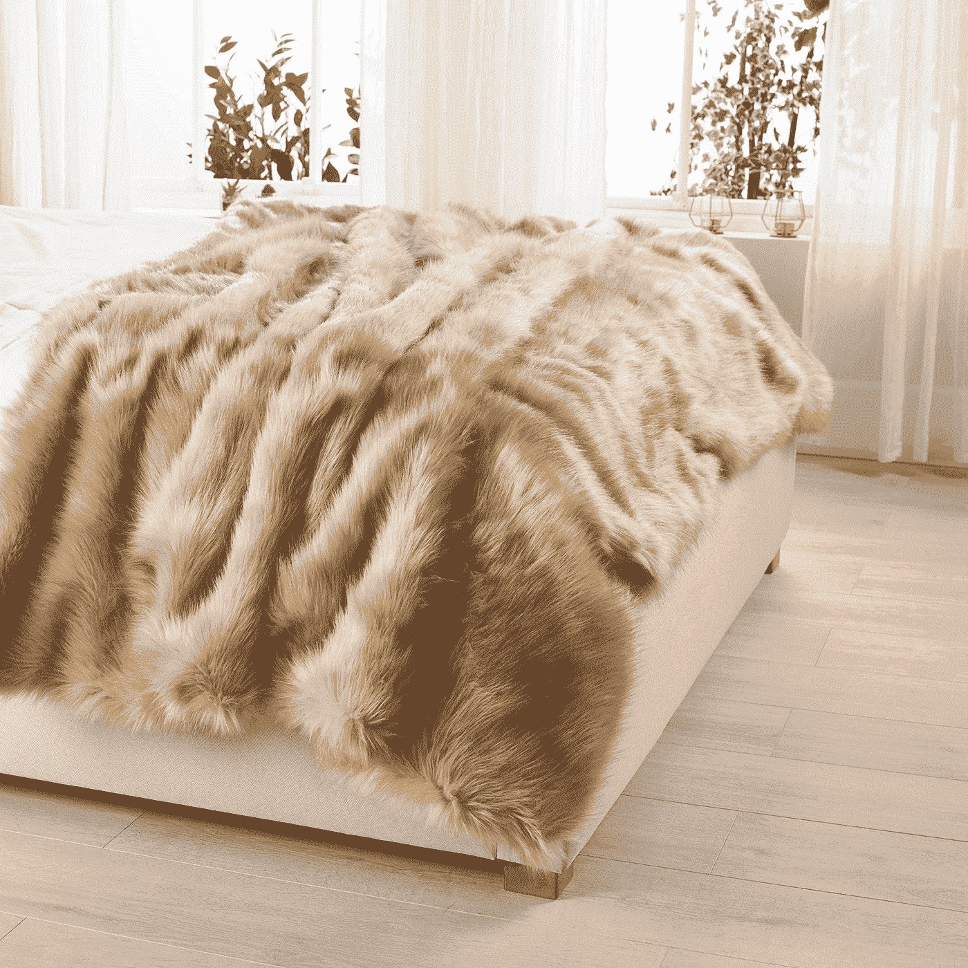 Sahara Longhaired Faux Fur Throw