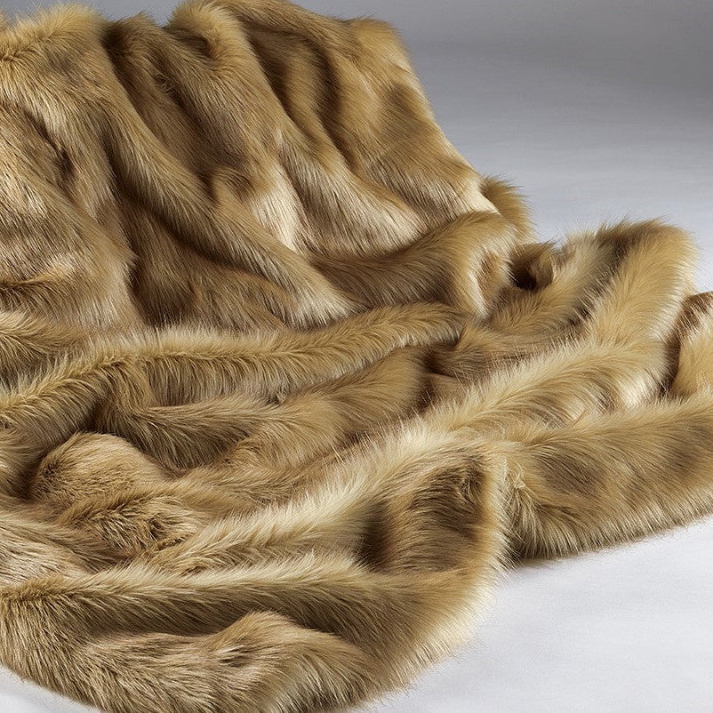 Sahara Longhaired Faux Fur Throw - Size Choice | Annie Mo's3