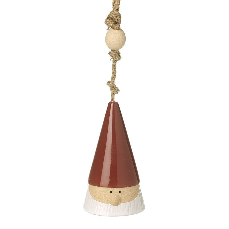Santa Ceramic Bell 10cm | Annie Mo's