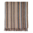 Santa Cruz Stripe Merino Throw - Navy and Rust