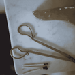 Antique Brass Wick Snips-C