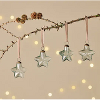 Sardi Star Baubles - Clear (Set of Four) | Annie Mo's