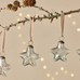 Sardi Star Baubles - Clear (Set of Four)
