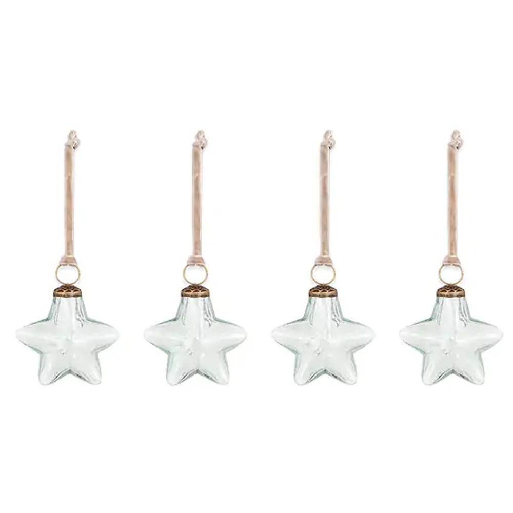 Sardi Star Bauble - Clear-D