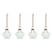 Sardi Star Baubles - Clear (Set of Four)