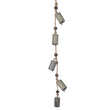 Matt Silver Metal Cow Bells Garland 106cm | Annie Mo's