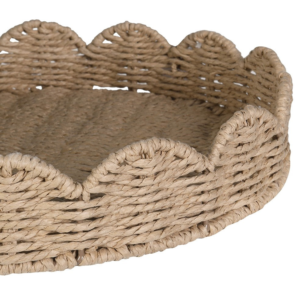 Scallop Edge Round Tray 33cm | Annie Mo's-C