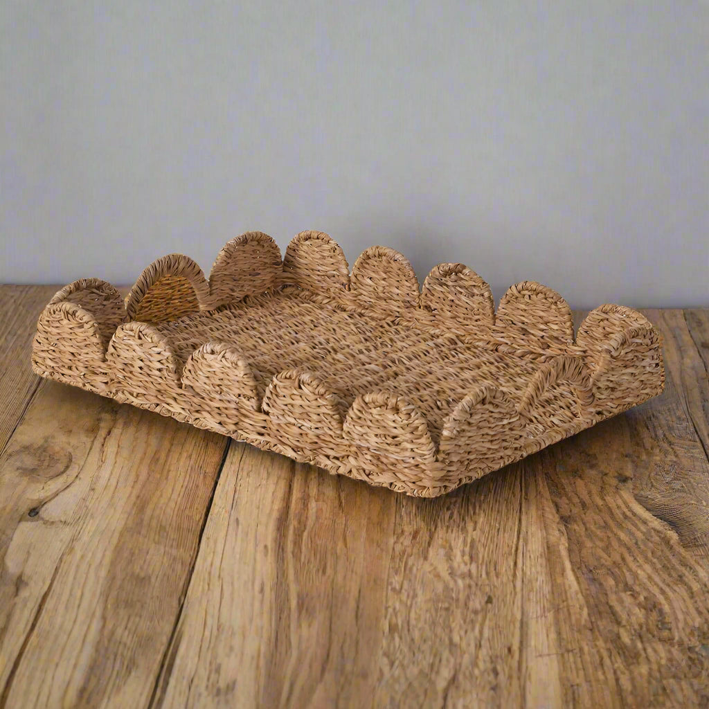 Scallop Seagrass Tray 45cm | Annie Mo's