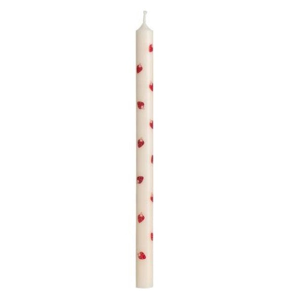 Strawberries Taper Candle 20cm