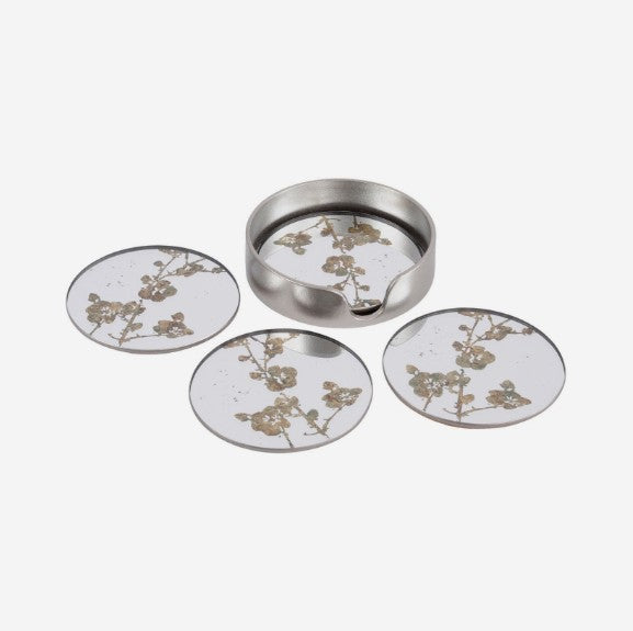 Set of Four Vienna Blossom Round Coasters