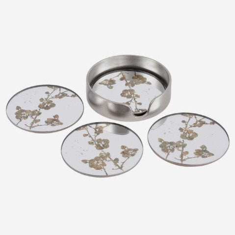 Set of Four Vienna Blossom Round Coasters
