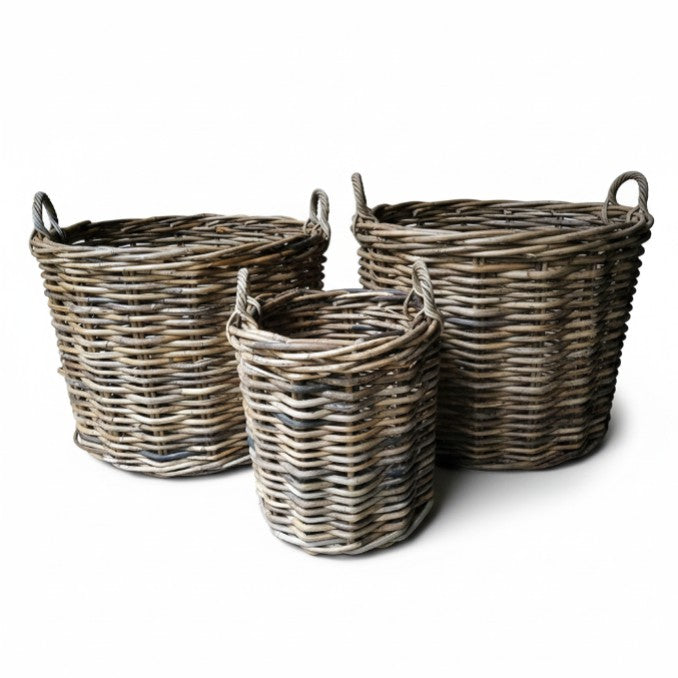 Round Baskets With Ear Handles - Size Choice | Annie Mo's