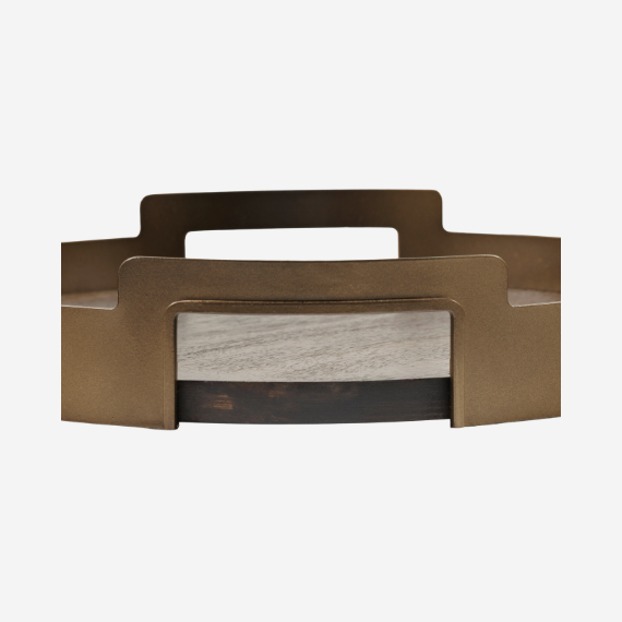 Shibui Mango Wood & Smoked Gold Trays - Set of Two | Annie Mo's b
