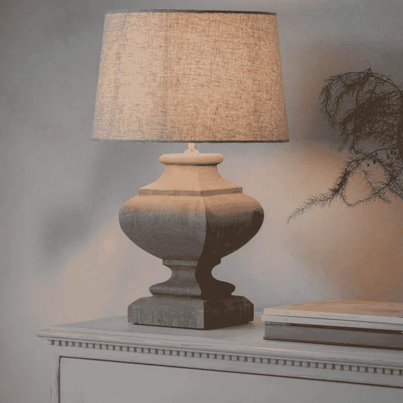 Dalhouise Wooden Tiered Table Lamp-B