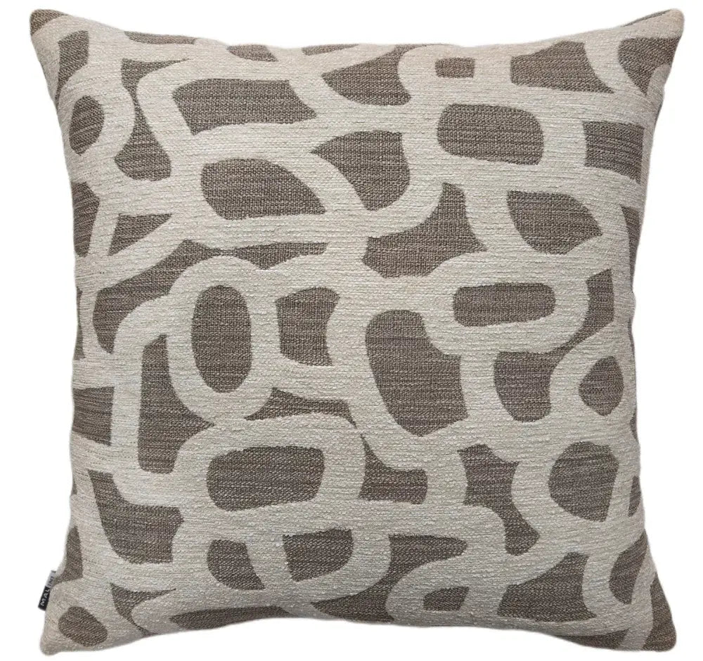 Scribble Natural Cushion 50x50cm with Feather Inner