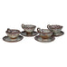 Set of Four Brown Ombré Tea Set C