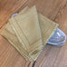 Set of Four Vintage Look Golden Napkins 45cm x 45cm | Annie Mo's 2