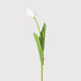 Set of Three Long Stem White Faux Tulips 65cm