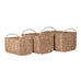 Set of Three Water Hyacinth Baskets