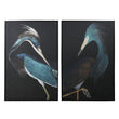 Set of Two Blue Framed Crane Canvas 120cm | Annie Mo's