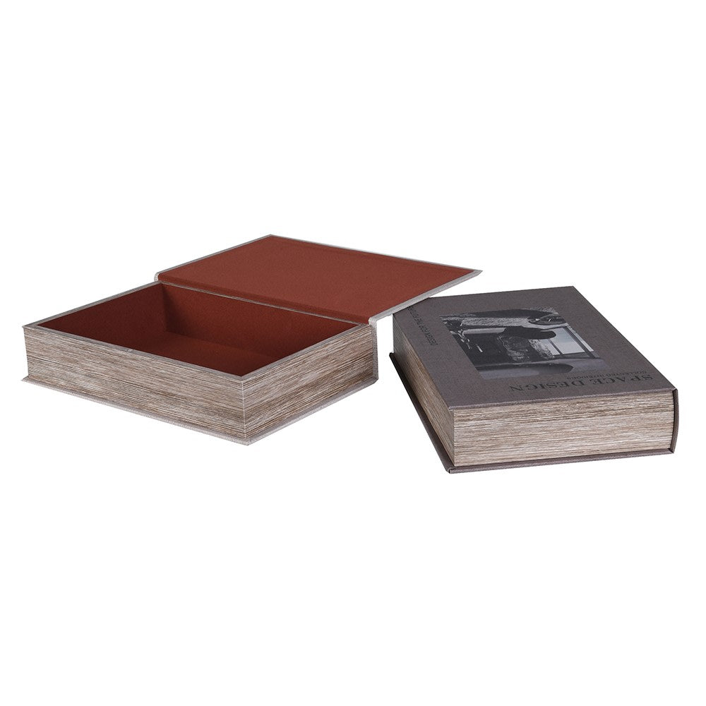 Set of 2 Design Book Boxes B