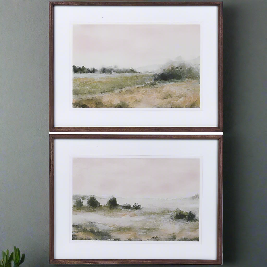 Set of Two Framed Shore Line Wall Prints 70cm | Annie Mo's
