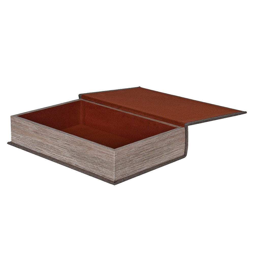 Set of 2 Grey Woven Book Boxes C