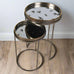 Set of Two Mirrored Swallow Tray Nesting Tables 73cm | Annie Mo's