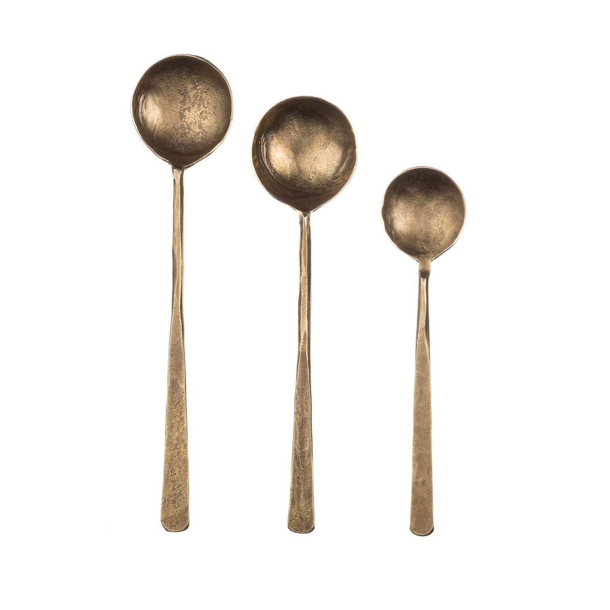 Set of 3 Forged Antique Finished Spoons | Annie Mo's