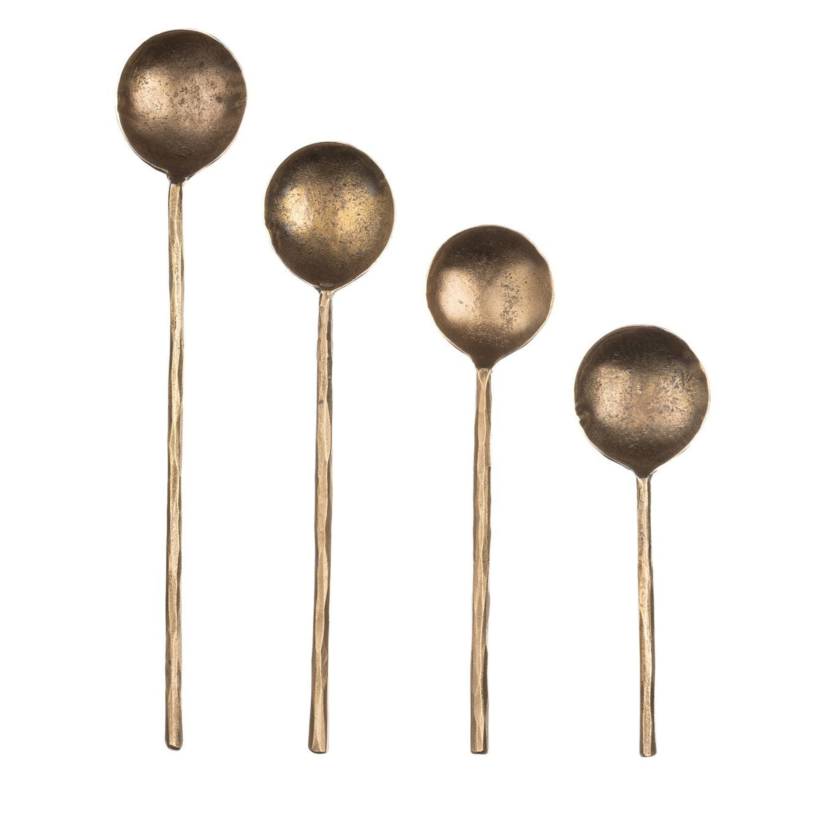 Set of 4 Forged Antique Finished Spoons 19cm | Annie Mo's