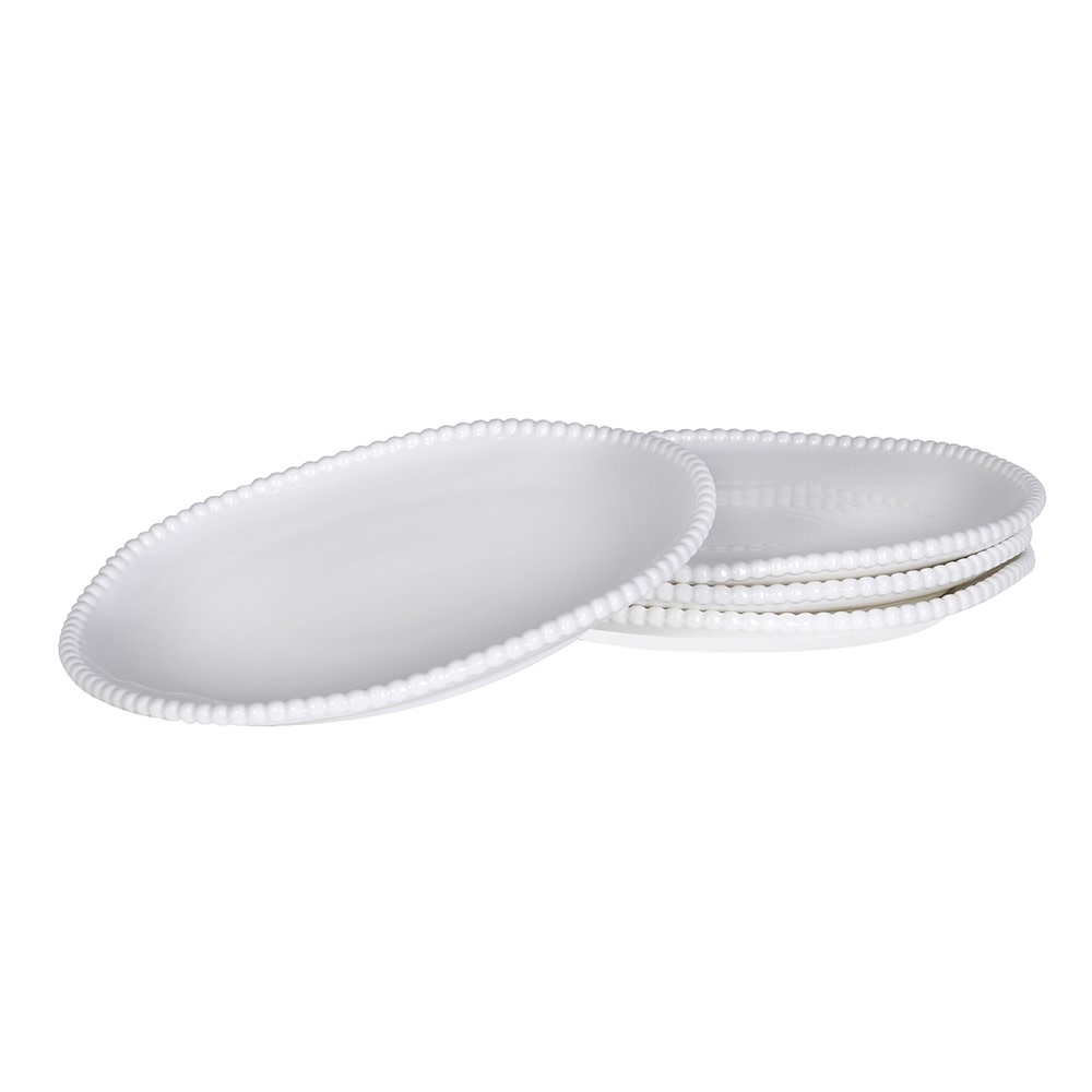 Beaded Edge Dinner Plates 28cm | Annie Mo's