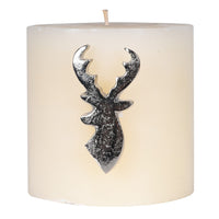 Set of Four Silver Deer Head Candle Pins 7cm | Annie Mo's